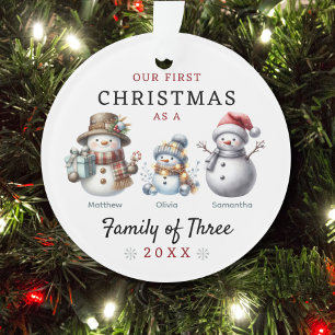 Famille des trois premiers Noël