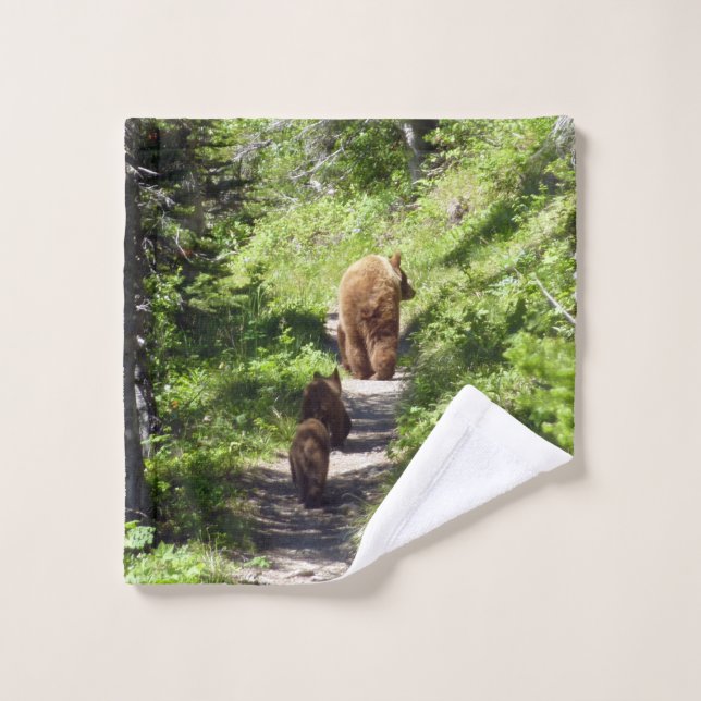 Famille d'ours Brown (Gant de toilette)