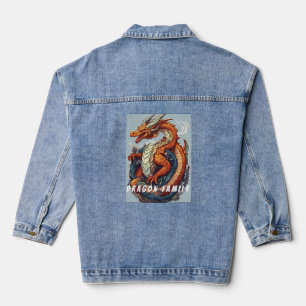 "Famille Dragon" Sailor Jerry Style Denim Veste