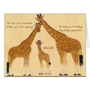 Famille Giraffe - Faire-part de naissance