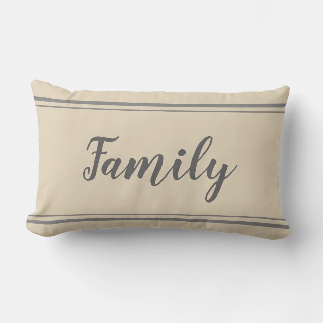 Famille Gris Gris et Coussin beige (Recto)