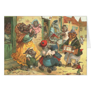 Famille heureuse d'hippopotame