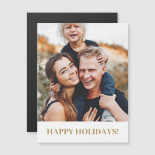 Famille Joie Photo Noël Fête Carte magnétique