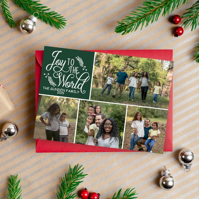Famille Joyeux Vacances Joyeux Carte photo de Noël (Créateur téléchargé)