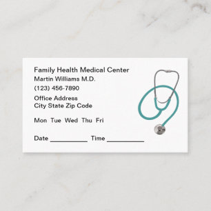 Famille Médicale Rendez-vous Cartes de visite Desi