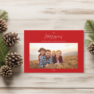 Famille Multi Photo Noël simple   Carte pour les f