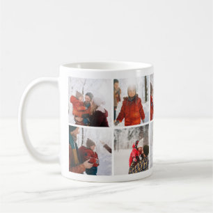 Famille Noël Souvenirs Photo Collage Mug