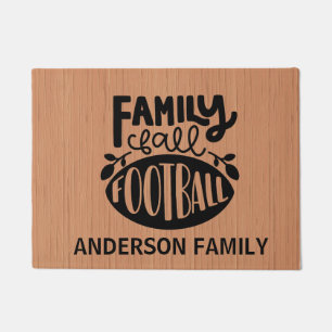 Famille personnalisée, automne, tapis de porte du
