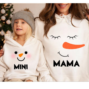 Famille personnalisée de jumelage MINI Snowman