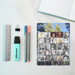 Famille Reunion Carte Bingo Pine Tree Forêt Photo