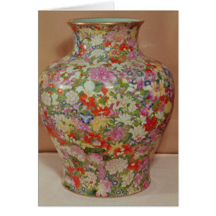 Famille Rosenvase mit ein mille fleurs