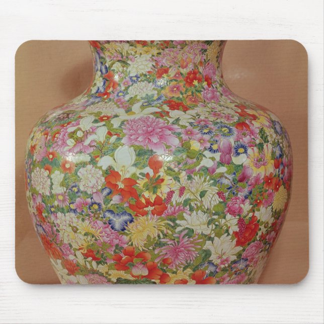 Famille Rosenvase mit ein mille fleurs Mousepad (Vorne)