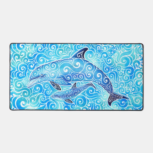 Famille tourbillonnant de dauphins (Recto)