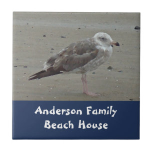 Family Beach House Begrüßung von Seagull Fliese