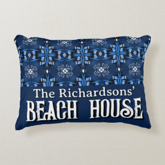 Family Beach house Midnight blue  Dekokissen