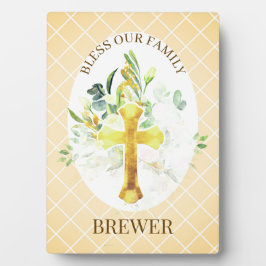 Family Blessing Christian Gift Plaque Fotoplatte