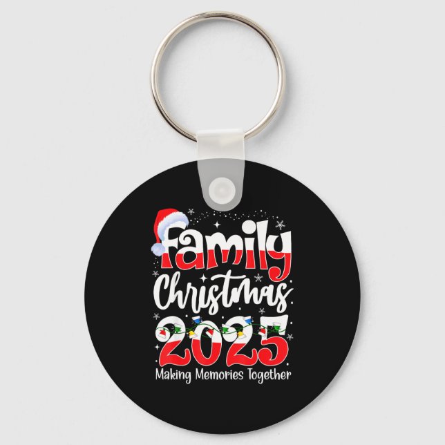 Family Christmas 2025 Matching Family Christmas 20 Schlüsselanhänger (Vorderseite)