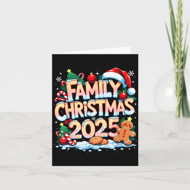 Family Christmas 2025 Matching Gift  Karte (Vorderseite)