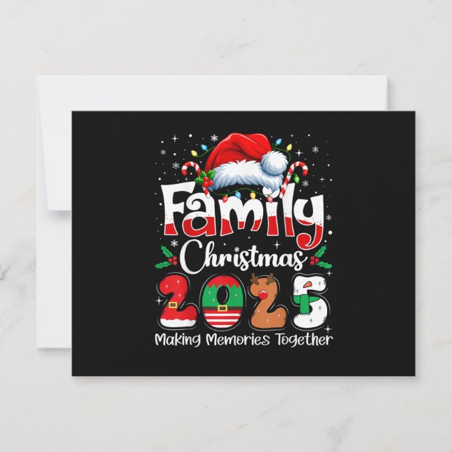 Family Christmas 2025 Matching Outfit Squad Santa  Einladung (Vorderseite)