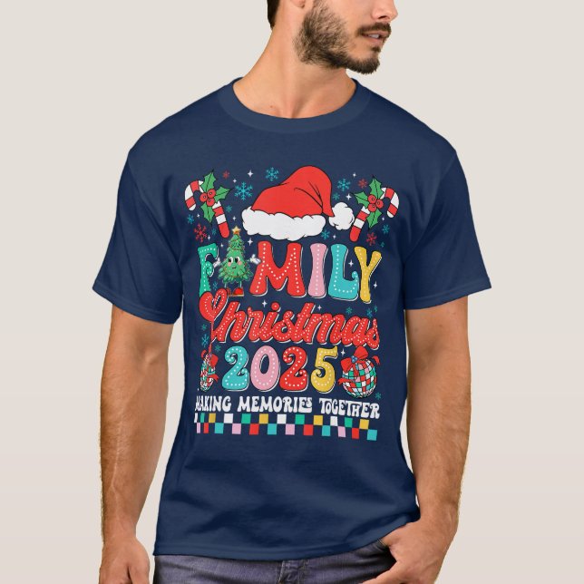 Family Christmas 2025 Pajamas Outfit Matching Xmas T-Shirt (Vorderseite)