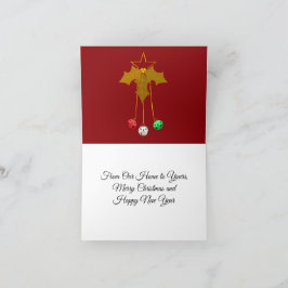 Family Christmas Card Dankeskarte