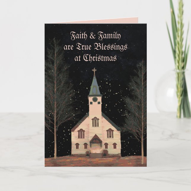 FAMILY CHRISTMAS CARD DANKESKARTE (Vorderseite)