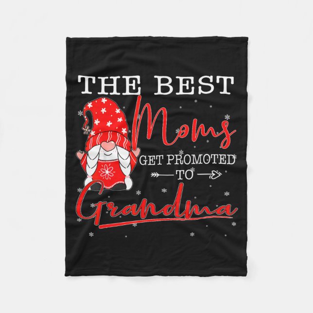 Family Christmas Gnome The Moms Get Promoted To Gr Fleecedecke (Vorderseite)