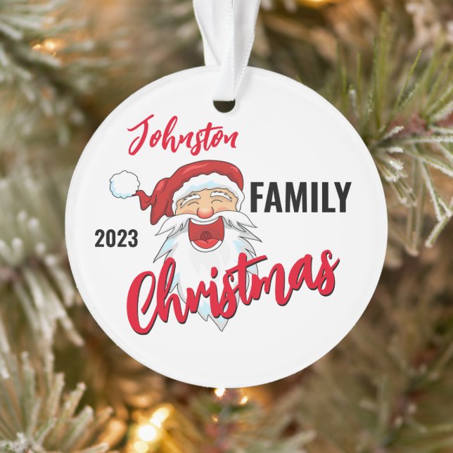 Family Christmas Ornaments Personalized Ornament (Baum)