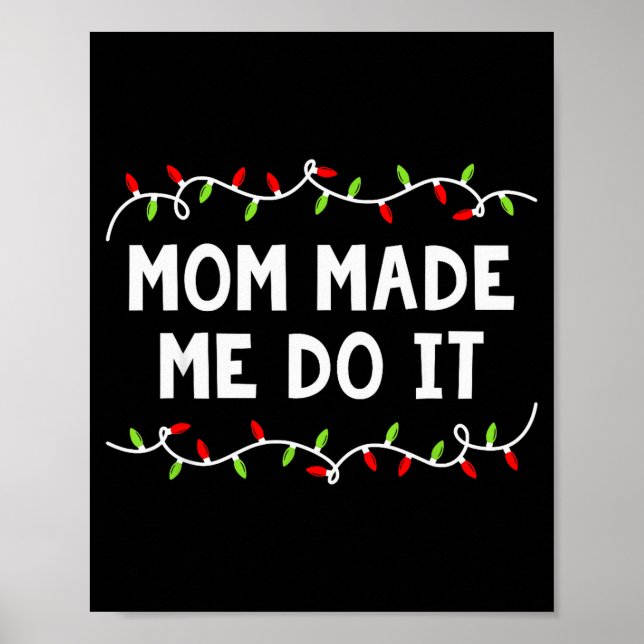 Family Christmas Shirt I Don't Do Matching Outfits Poster (Vorne)