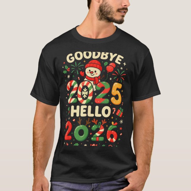 Family Christmas Shirts Matching 2025, Funny Nye H (Vorderseite)