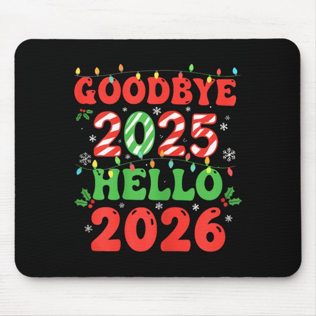 Family Christmas Shirts Matching 2025, Funny Nye H Mousepad (Vorne)