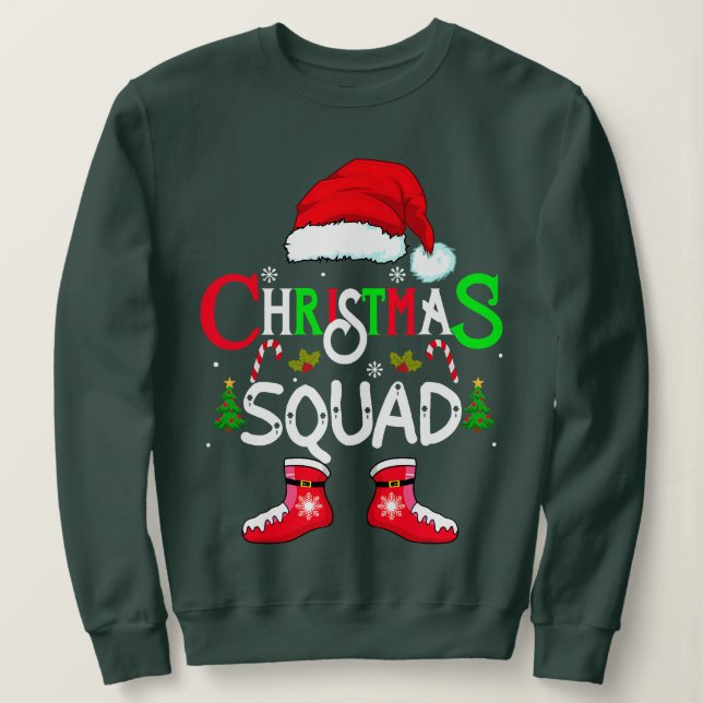 family christmas squad santa 2022 team Xmas tree P Sweatshirt (Design vorne)