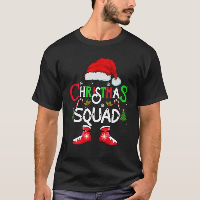 Family Christmas Squad Santa 2022 Team Xmas Tree P T-Shirt (Vorderseite)