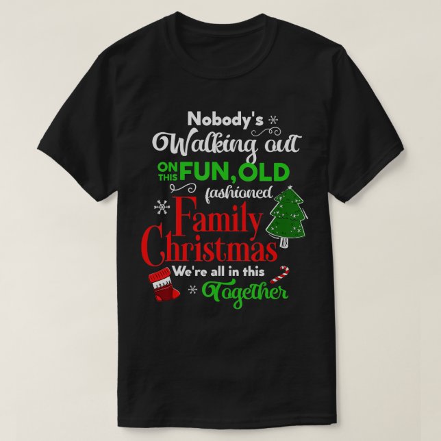 Family Christmas Vacation Pajamas Funny XMAS Ugly  T-Shirt (Design vorne)