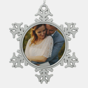 FAMILY/COUPLE ERINNERUNGENS-SCHNEEFLOCKE SCHNEEFLOCKEN Zinn-Ornament