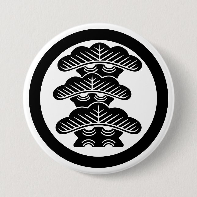 [Family Crests] Left-align 3tier pine tree w/round Button (Vorderseite)