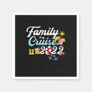 Family Cruise 2022 Matching Family Vacation Party Serviette