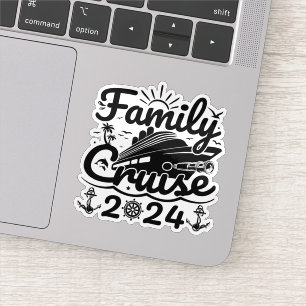 Family Cruise 2024 Coole Familienreise Aufkleber