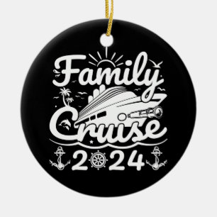 Family Cruise 2024 Coole Familienreise Keramik Ornament
