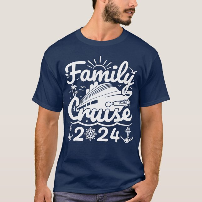 Family Cruise 2024 Coole Familienreise T-Shirt (Vorderseite)