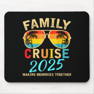 Family Cruise 2025 Beach Matching Sommerurlaub Mousepad