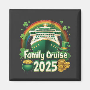 Family Cruise 2025 St. Patrick’s Matching Lucky Magnet