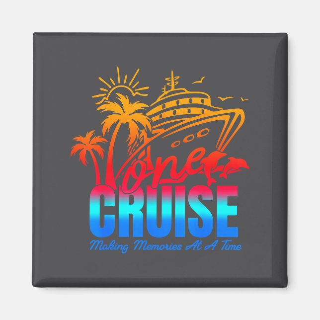 Family Cruise 2026 I Love It When We're Cruisin' T Magnet (Vorne)