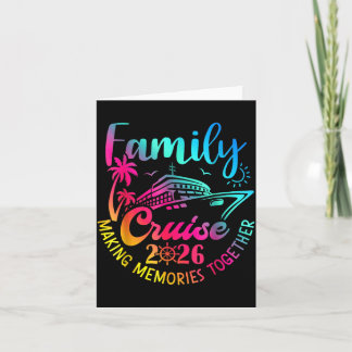 Family Cruise 2026 Summer Making Memories Together Karte