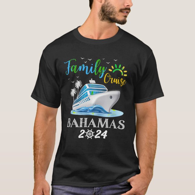 Family Cruise Bahamas 2024 Squad Matching Vacation T-Shirt (Vorderseite)