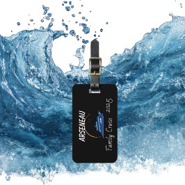 FAMILY CRUISE Black Personalize Gepäckanhänger