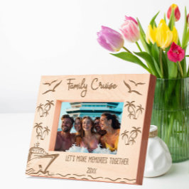 Family Cruise Lassen Sie uns gemeinsam Erinnerunge Geätzte Rahmen