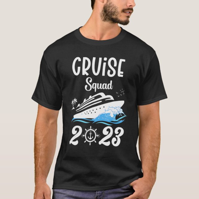 Family Cruise Squad 2023 Family Matching Group Squ T-Shirt (Vorderseite)