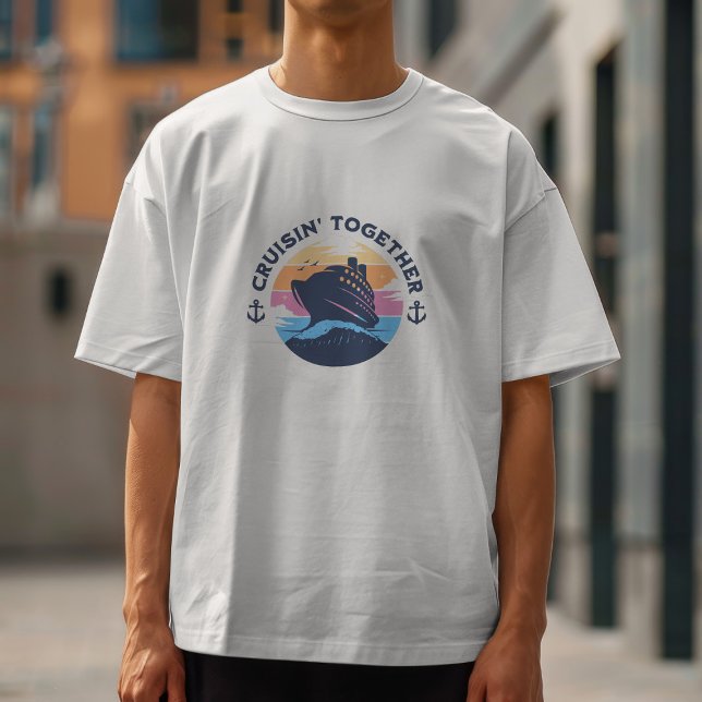 Family Cruise Sunset Personalize T-Shirt (Von Creator hochgeladen)