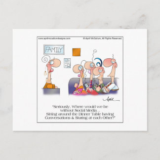 FAMILY DINNER Postcard bis April McCallum Postkarte